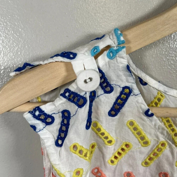 Onia Marina Swim Dress Size Large Cover-Up Geo Stitch Vacation Resort Wear Beach - Picture 5 of 10